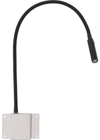 Goossens Verlichting Tbv Hoofdbord Light, Model f = black flex blokkig  (set van 2 stuks) led