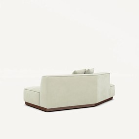 Halve bank links in stonewashed fluweel, JACOPO