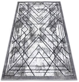 Tapijt modern COZY Lina, geometrisch - Structureel,  twee poolhoogte , grijs