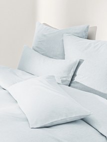 Flanellen dekbedovertrek Javon met fijne strepen