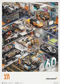 Kunstdruk McLaren Racing - Season's Greetings - 60th Anniversary - 2023