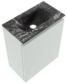 Mondiaz Ture DLux toiletmeubel 40cm greey met wastafel lava midden zonder kraangat