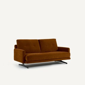 2-zitsbank in chenille fluweel, Delicato