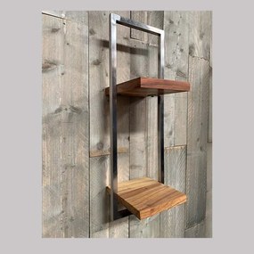 Industriële Wandplank Shelfie D RVS – 25cm X 75cm