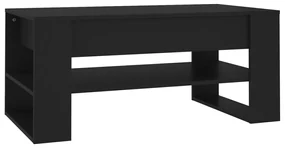 vidaXL Salontafel 102x55x45 cm bewerkt hout zwart