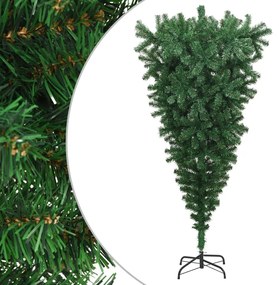 vidaXL Kunstkerstboom omgekeerd met standaard 180 cm groen