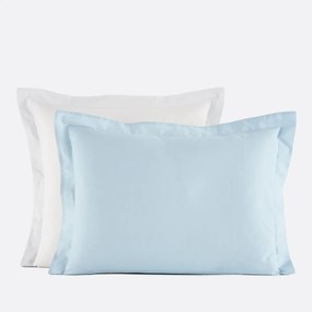 Bicolor kussensloop in katoen