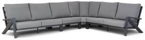 Hoek loungeset  Aluminium Grijs 6 personen Santika Furniture Santika Cinta