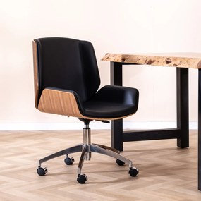 Design Bureaustoel Gebogen Hout