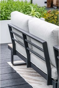 Garden Impressions Diego loungeset 5-delig - donker grijs - valley sand