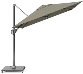 Zweefparasol  2.5x2.5m T1 (excl.voet) Taupe-naturel-bruin Platinum Voyager