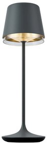 Buitenlamp met dimmer Tafellamp met dimmer antraciet incl. LED IP65 oplaadbaar met laadstation - Bass Modern IP65 Buitenverlichting Lamp