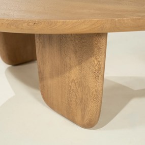 Lage 3-poot Salontafel Eiken - 100 X 85cm.