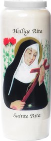 Noveenkaars wit - Heilige Rita