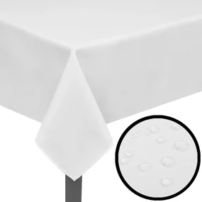 vidaXL Tafelkleden wit 5 stuks 130 x 130 cm
