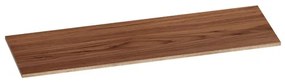 BRAUER natural wood Wastafelblad - 140x46x2cm - zonder kraangat - hout - natural walnut TB-WW140NWA