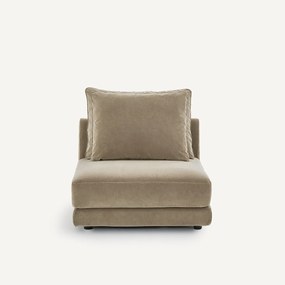 Modulaire bank in stonewashed fluweel, TIBERIO