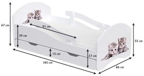 Peuter Wit - Limoen Eenpersoonsbed Oscar - Voor kinderen Kinderen Peuter Junior 5056231703888 Children's Beds Home, 180x80, Nee, Geen Children's Beds