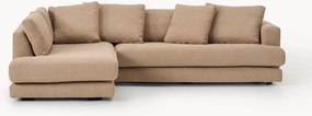 Bouclé hoekbank Tribeca (3-zits)