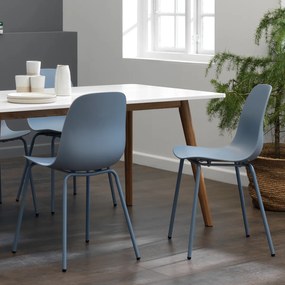 Kunststof Kuipstoel Blauw