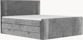 Handgemaakte chenille divan bed Bergamo met opbergruimte, H3