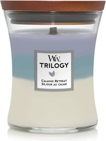 WoodWick geurkaars - Medium Trilogy Hourglass - Calming Retreat