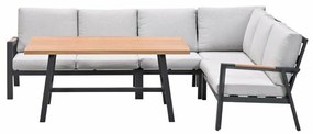 Garden Impressions Lissabon lounge dining set 5-delig R - valley sand
