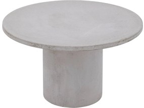 Goossens Salontafel Stone rond, beton grijs, urban industrieel, 70 x 40 x 70 cm
