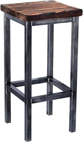 CHYRKA® Bartafel barkruk LS bartafel SAMBOR barmeubel loft vintage bar industrieel design handgemaakt hout metaal
