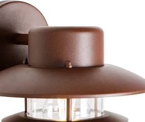 Industriële wandlamp roestbruin IP44 - Shell