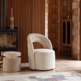 Dutchbone Seina Draaibare Fauteuil Beige