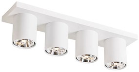 Moderne plafondspot wit 4-lichts - Tubo