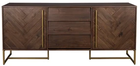 Dutchbone Class Dressoir Visgraat En Messing - 180x45x80cm.