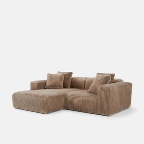 XL corduroy hoekbank links, LIORA