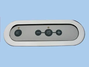 Lambini Designs Round bubbelbad 170x75cm elektronisch 6+4+2 hydrojets en 12 aerojets met LED-verlichting chroom