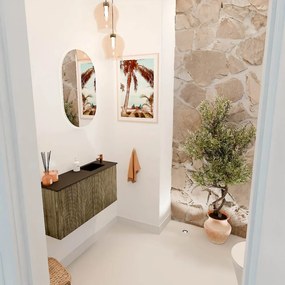 Mondiaz Joya 80cm toiletmeubel dusk met wastafel faye rechts 1 kraangat urban