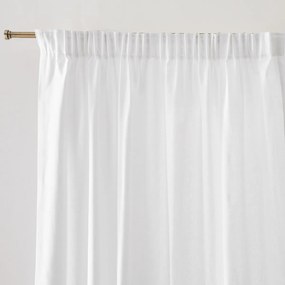 Puur katoenen gordijn, met aangerimpele bies en golf, Scenario