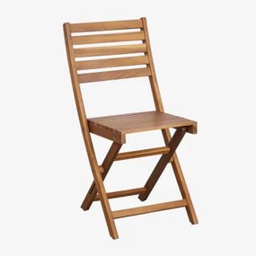 Set Van 2 Opvouwbare Tuinstoelen In Acaciahout Delawer Acacia Bruin - Sklum