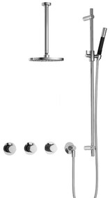 Hotbath Cobber IBS70 inbouwdouche met 30cm plafondbuis en glijstang chroom