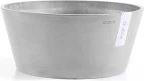 Ecopots Frankfurt 50 - Rond - White Grey -Ø50 x H25,7 cm