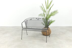 Elegance strekmetaal 2-zits tuinbank - Antraciet