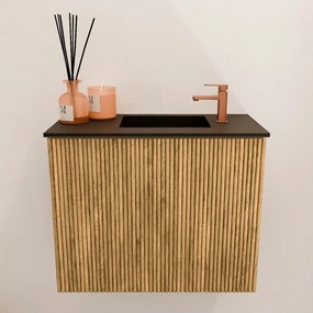 Mondiaz Joya 50cm toiletmeubel oak met wastafel faye rechts 1 kraangat urban