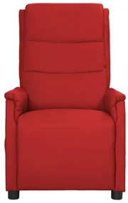 vidaXL Fauteuil verstelbaar kunstleer wijnrood