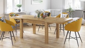 ROYAL eiken artisan, EETTAFEL, UITSCHUIFBAAR