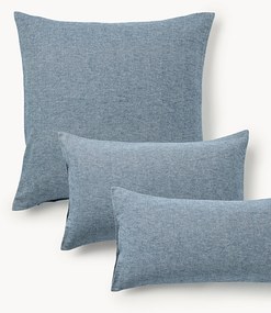 Flanellen kussenhoes Wanda met visgraatpatroon