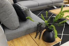 Suns Stockholm loungeset - White/teak - light antraciet