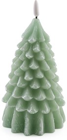 Kerstboom LED-kaars H19cm, Caspar