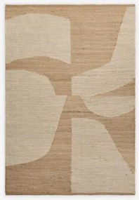 Rechthoekig Buitenkleed Van Jute En Katoen Meira Natuurlijke Kleuren & 200 X 300 Cm - Sklum