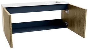 Mondiaz Joya 100cm toiletmeubel dusk met wastafel faye rechts 1 kraangat talc