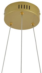 Design hanglamp goud rond 3-staps dimbaar - Krisscross